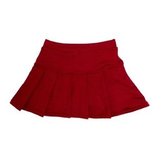 Old navy skirt scooter tennis skirt attached shorts maroon pleated stretchy girl